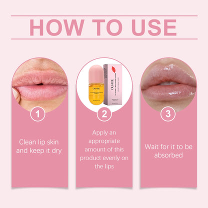 Ouhoe 5ml Long Lasting Lip Plumper Oil Instant Volumising Reduce Melanin Dead Skin Repair Dry Brightening Lip Color Lipgloss Oil