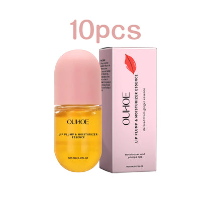 Ouhoe 5ml Long Lasting Lip Plumper Oil Instant Volumising Reduce Melanin Dead Skin Repair Dry Brightening Lip Color Lipgloss Oil