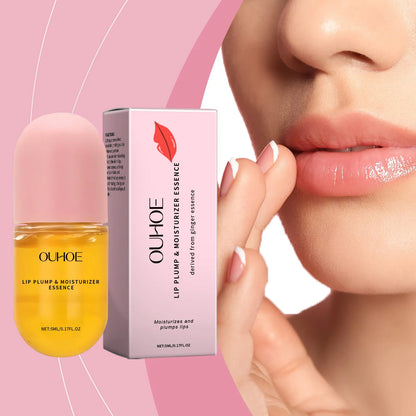 Ouhoe 5ml Long Lasting Lip Plumper Oil Instant Volumising Reduce Melanin Dead Skin Repair Dry Brightening Lip Color Lipgloss Oil