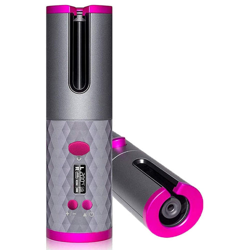 Wireless Automatic Hair Curler Rechargeable Ceramic Curling Iron Hair
