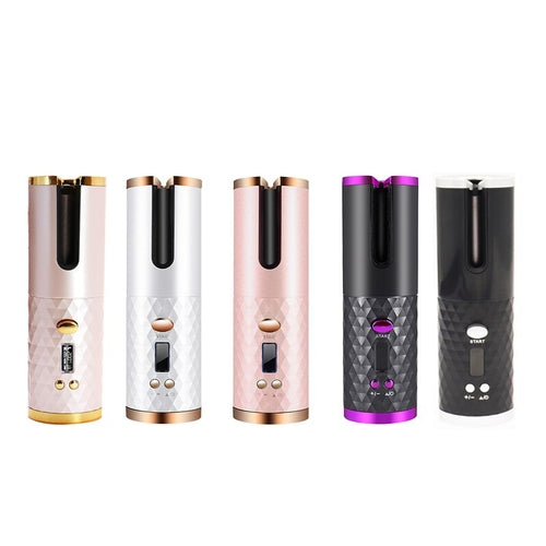 Wireless Automatic Hair Curler Rechargeable Ceramic Curling Iron Hair