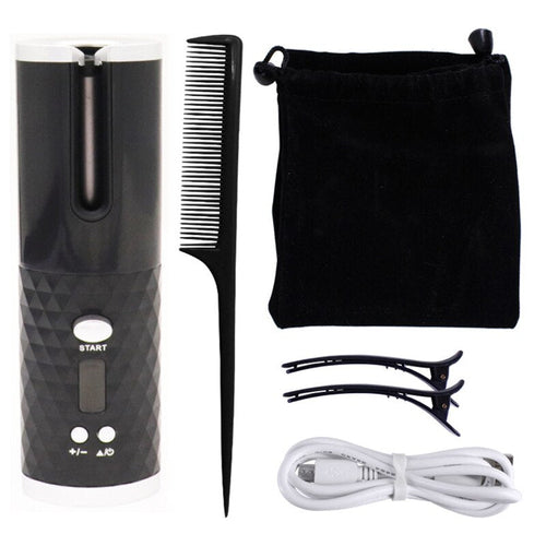 Wireless Automatic Hair Curler Rechargeable Ceramic Curling Iron Hair