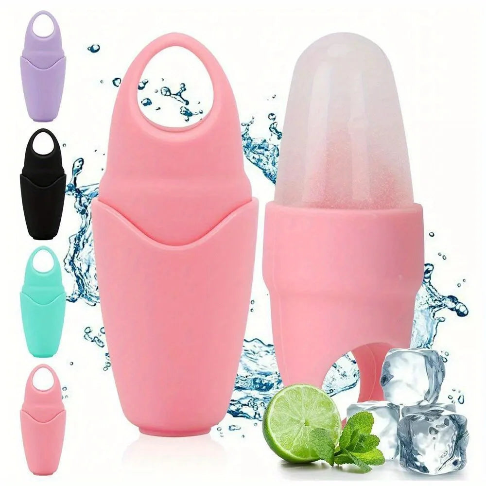 Massager Ice Cube Mold Facial Silicone Contour Roller Face Skin Eye Care Lifting