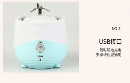 Portable Blender USB Rechargeable Mini Juicer Blender Household  Mixer Machine For Juices Shakes And Smoothies Juice Extractor