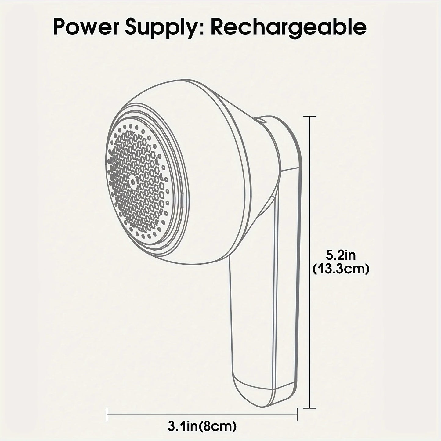 1PC USB Fabric Shaver - Remove Lint Pills from Clothes Carpet - Portable Lithium Battery for Home Travel
