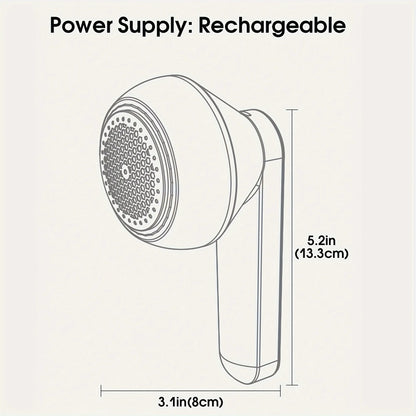 1PC USB Fabric Shaver - Remove Lint Pills from Clothes Carpet - Portable Lithium Battery for Home Travel