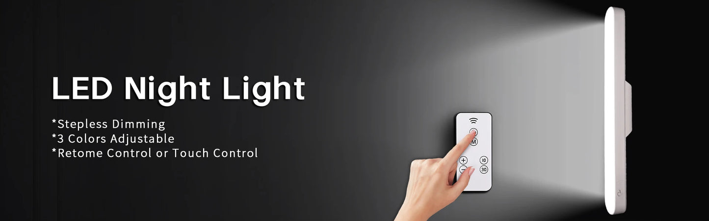 LED Closet Lights Motion Sensor Lamp Wireless Rechargeable Cabinet Night Light For Kitchen Bedroom Wardrobe Sensor Night Lamp