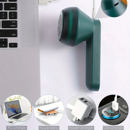 1PC USB Fabric Shaver - Remove Lint Pills from Clothes Carpet - Portable Lithium Battery for Home Travel