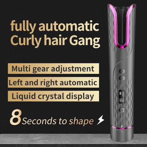 Automatic Hair Curler Electric Wireless USB Charging Portable Non-Hurt