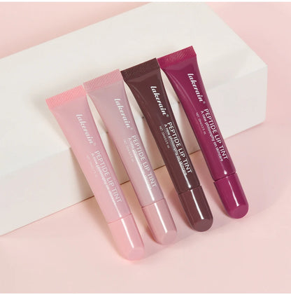 Lakerain 10ml Lip Balm Gel Texture Long Lasting Moisturizing Restore Replenish Non-Sticky Fragrance-Free Tinted Lip Serum Makeup