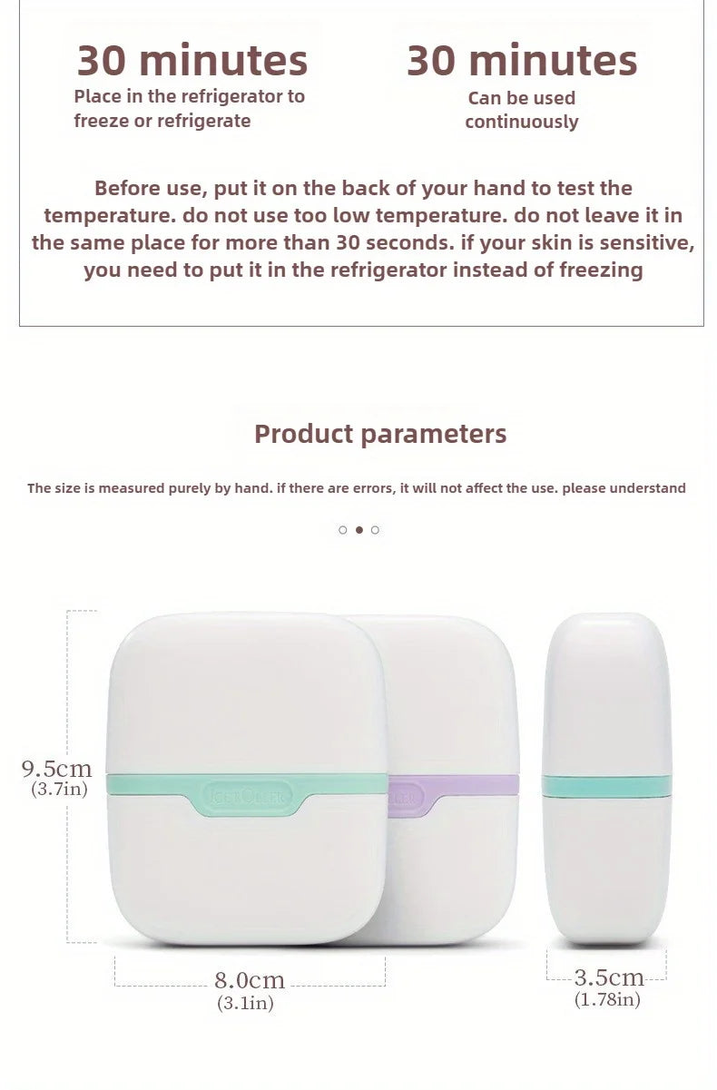 Ice Roller Facial Massager – Instant Cooling & Skin Relief