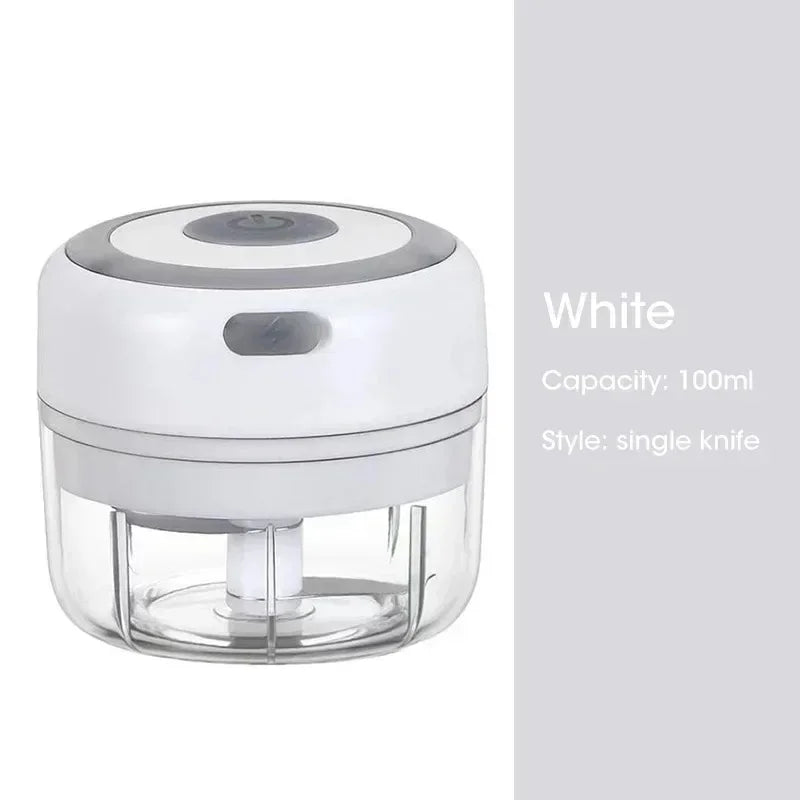 Electric Mini Garlic Chopper,100/250ML Food Chopper Garlic Mincer USB Garlic Chopper,Chili Chopper,Portable Small Food Processor