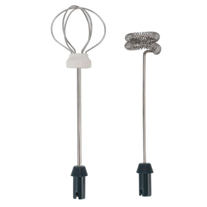 Mini Electric Stirrer Cordless Multifunction Electric Eggbeater with 2 Eggbeater Heads for Home Coffee Drinking Shop