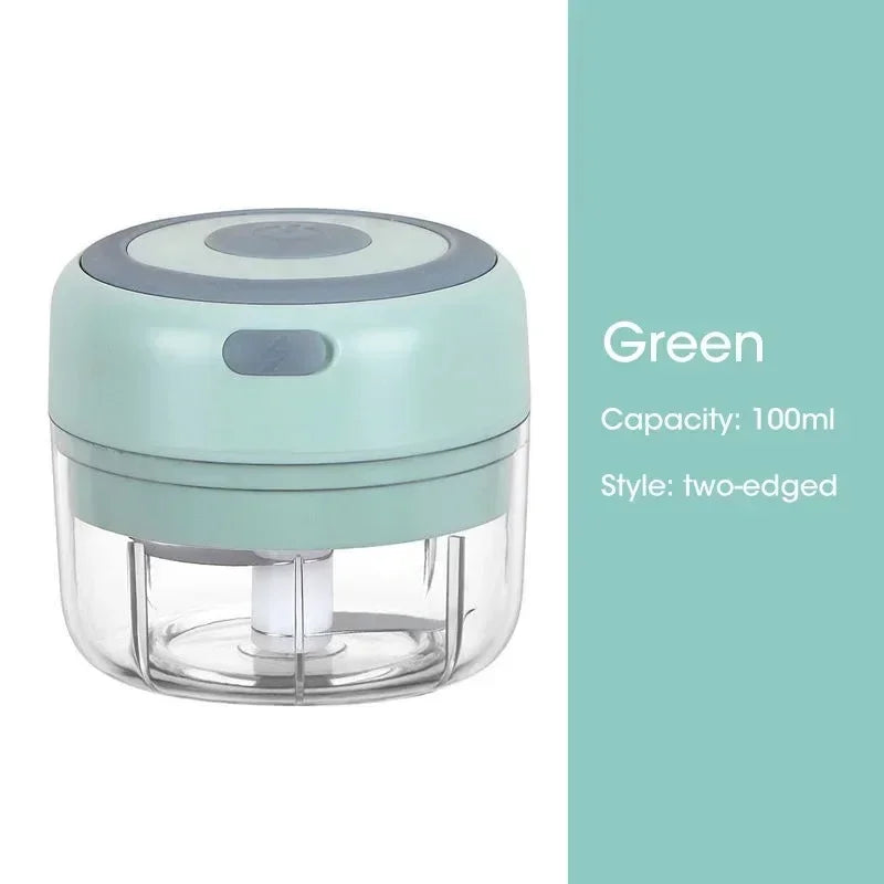 Electric Mini Garlic Chopper,100/250ML Food Chopper Garlic Mincer USB Garlic Chopper,Chili Chopper,Portable Small Food Processor