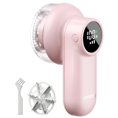 coldSky Electric Lint Remover Rechargeable Lint Remover Clothes Sweater Defuzzer Intelligent Digital Display Lint Shaver Trimmer